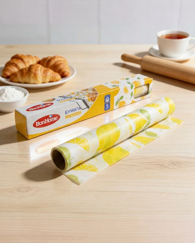 Бумага для выпечки, BonHome, 29 см х 5 м, в ассортименте
