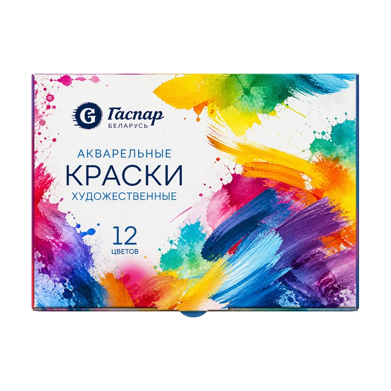 Краски акриловые художественные, GASPAR, 12 цветов