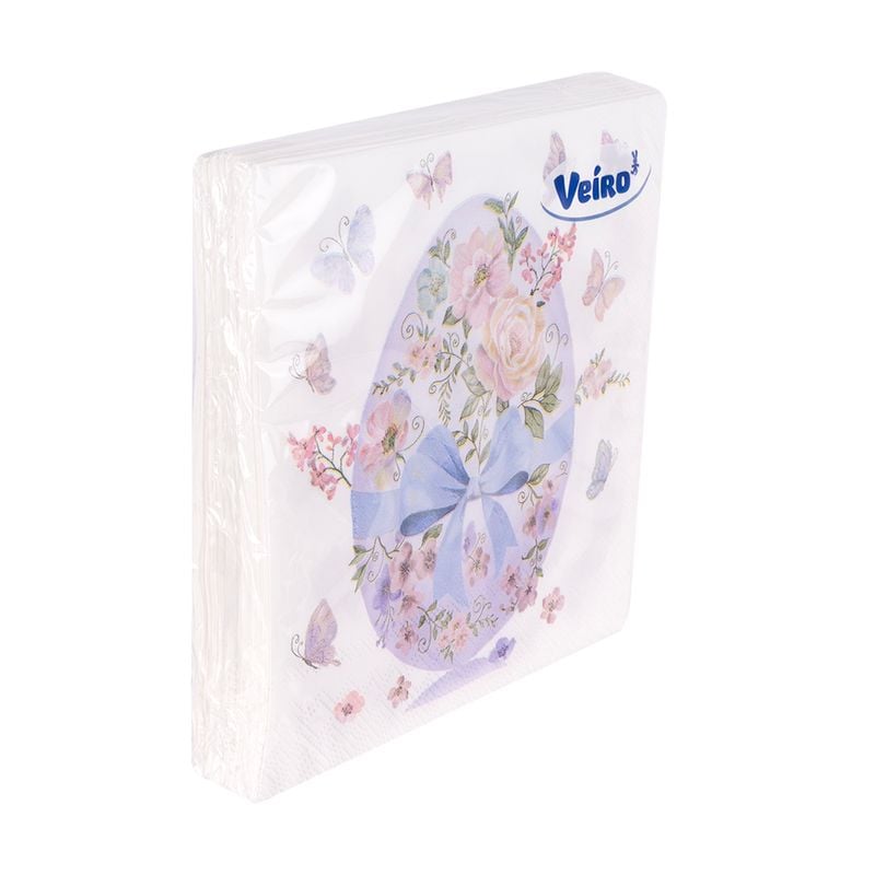 Салфетки, Veiro, трёхслойные, 33х33 см, 20 шт., в ассортименте