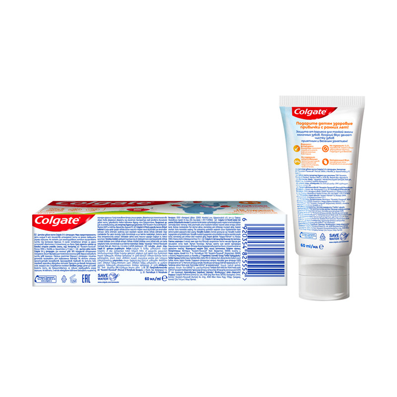 Зубная паста детская, Colgate, 60 мл, в ассортименте