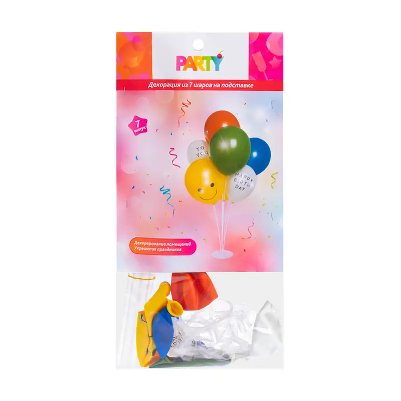Декорация из 7 шаров на подставке, Party, в ассортименте
