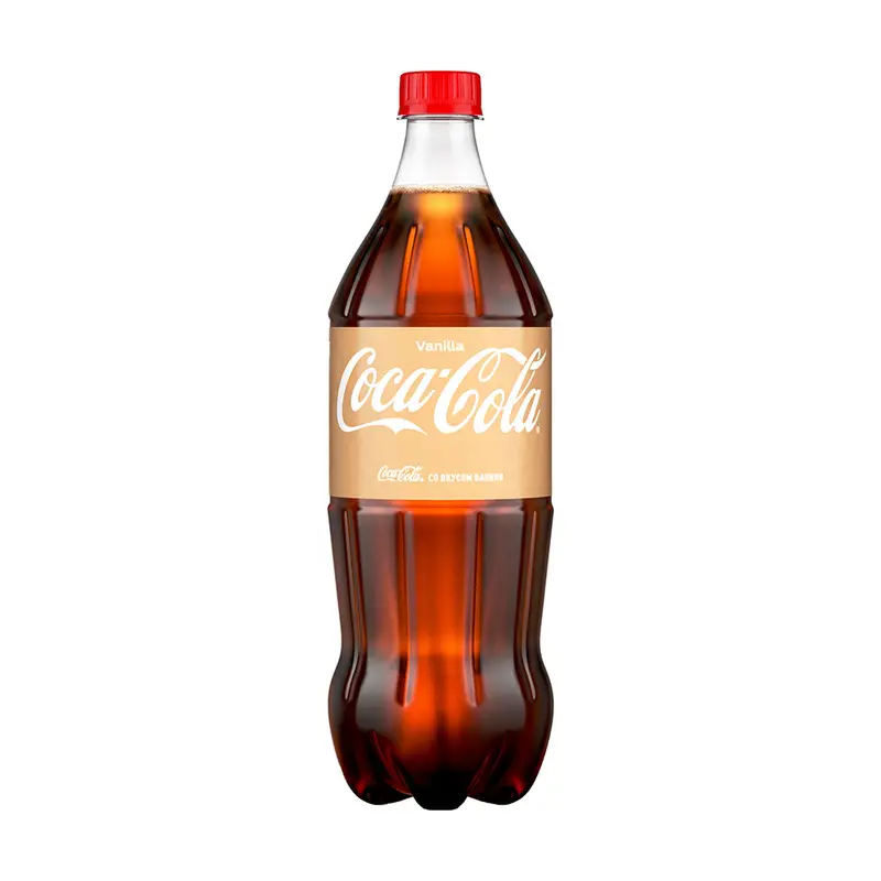 Напиток сильногазированный "Vanilla", Coca Cola, со вкусом ванили, 1 л