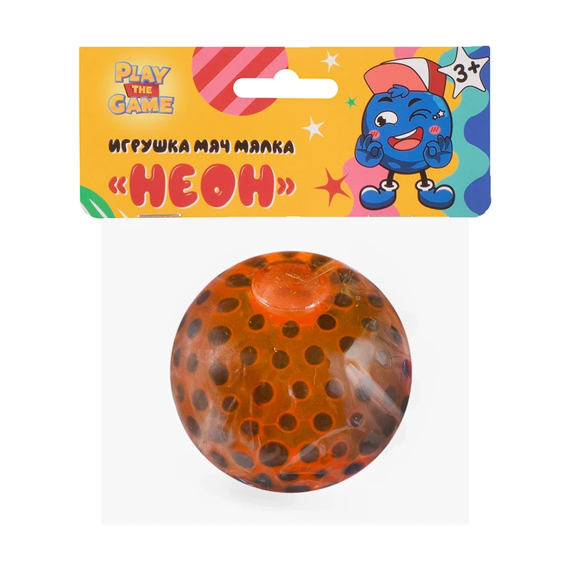Игрушка мяч мялка "Неон", Play the Game, в ассортименте