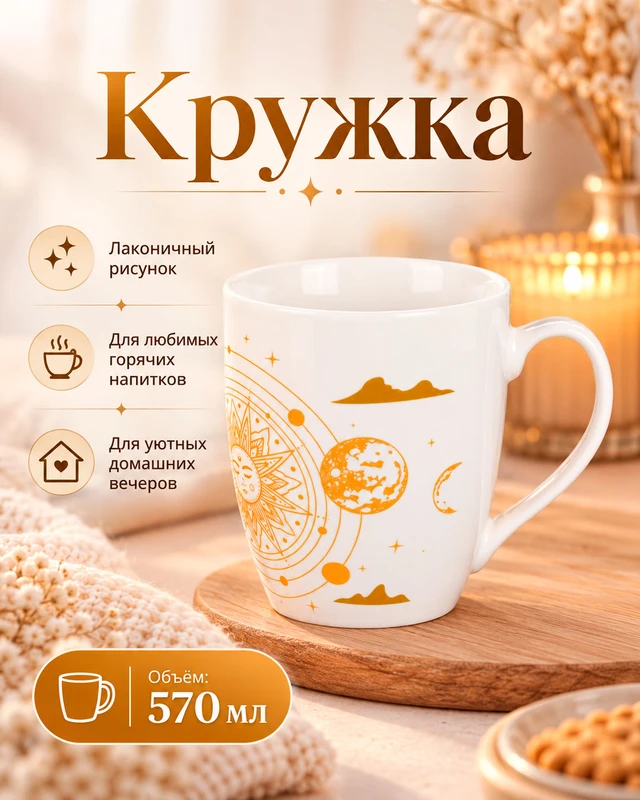 Кружка, O’Kitchen, 570 мл