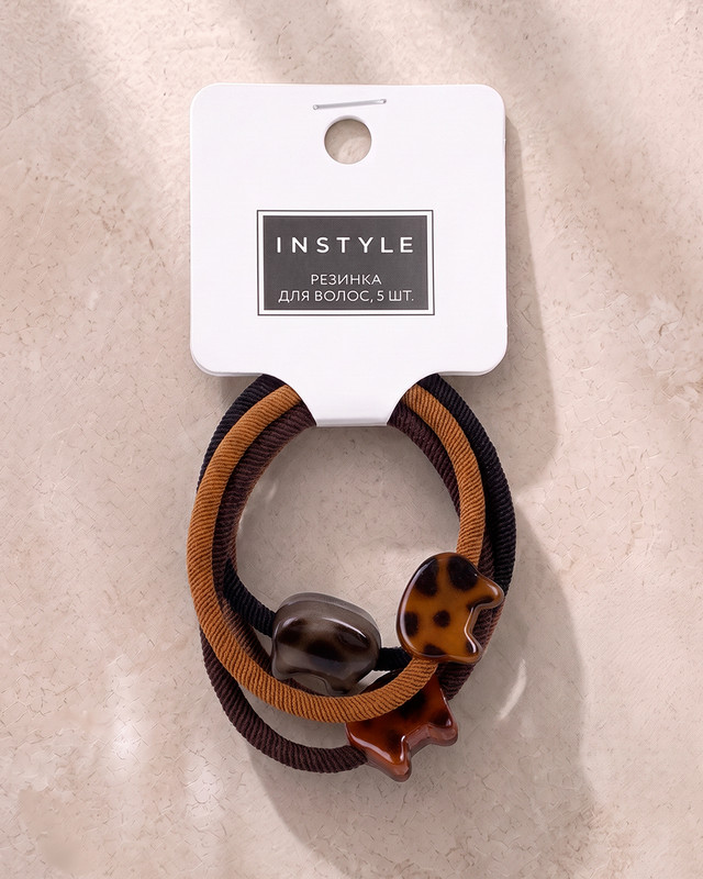 Резинка для волос, INSTYLE, 5 шт., в ассортименте