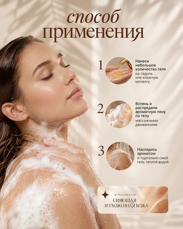 Гель для душа с шиммером, Parli Cosmetics, 515 мл, в ассортименте
