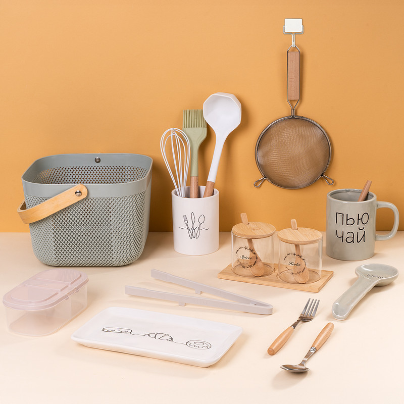 Ёмкость для специй двухсекционная, O`Kitchen, 18,5х10 см, в ассортименте
