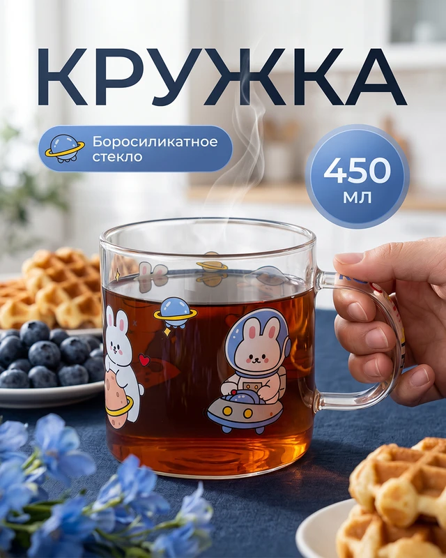 Кружка, O'Kitchen, 450 мл, в ассортименте