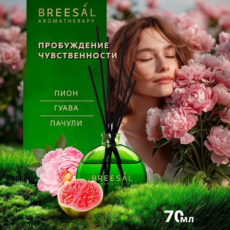 Ароматический диффузор "Aromatherapy", Breesal, 70 мл, в ассортименте
