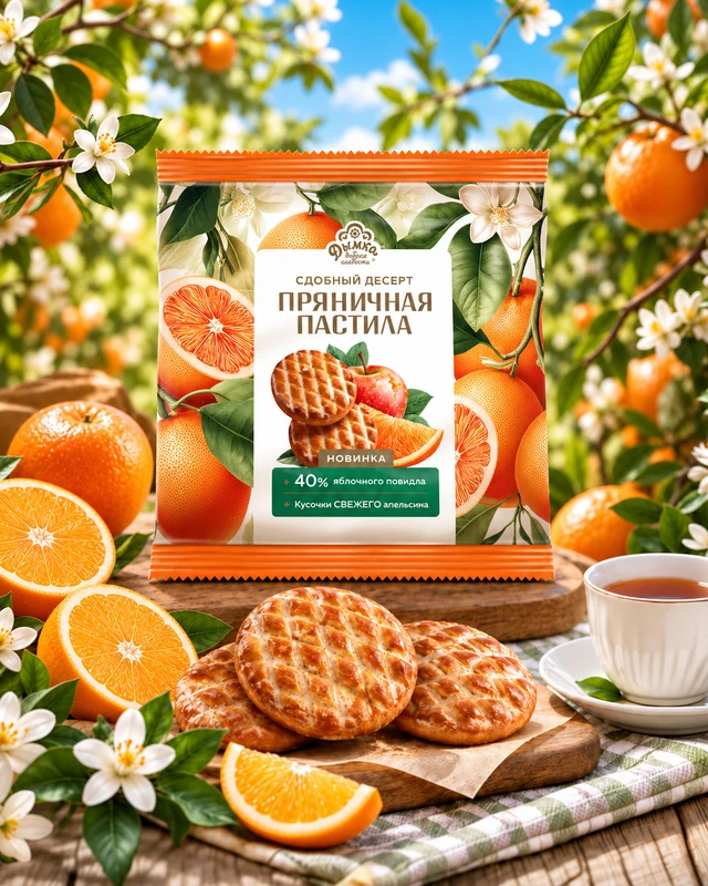 Печенье сдобное "Пряничная пастила", Дымка, 300 г, в ассортименте