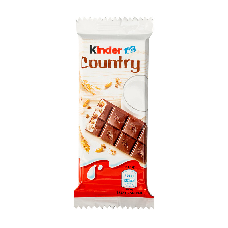 Шоколадный батончик Kinder Country, 23.5 г