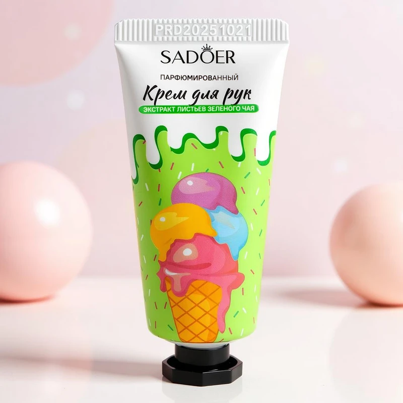 Набор парфюмированных кремов для рук "ICE CREAM", SADOER, 5 шт. х 20 г
