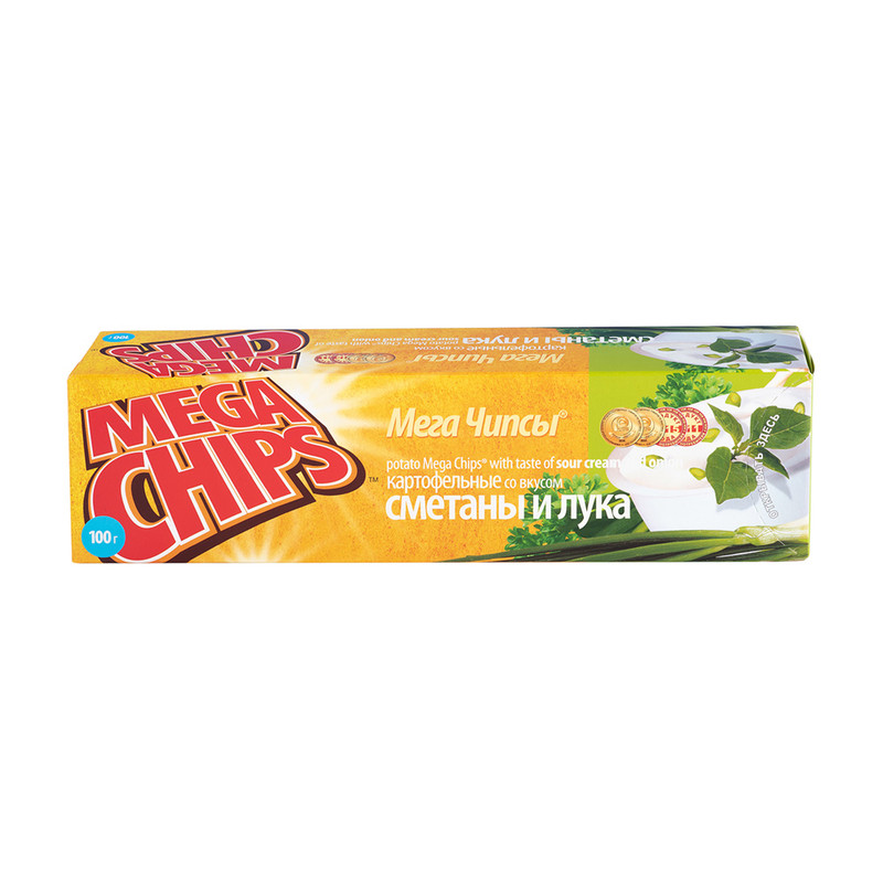 Мегачипсы картофельные, Megachips, 100 г, в ассортименте