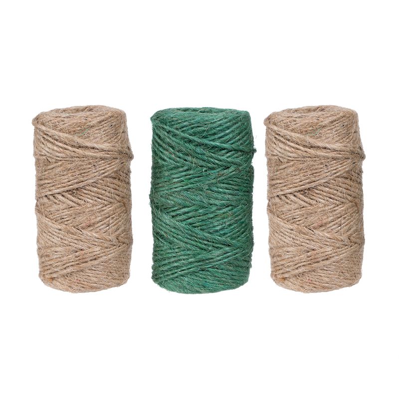 Верёвка джутовая, GreenArt, 36 м, 3 шт.