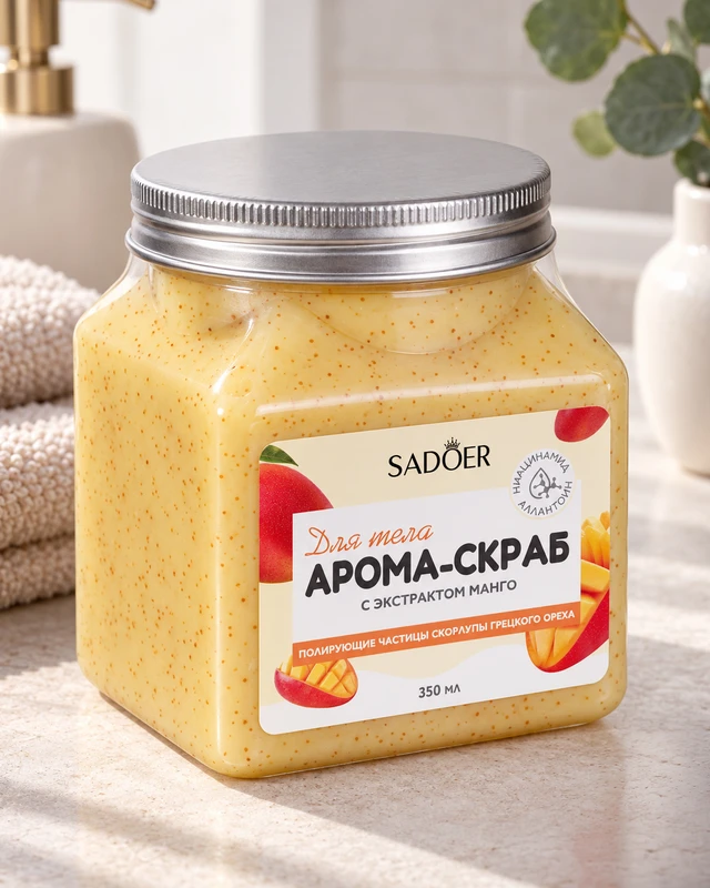 Скраб для тела, SADOER, 350 мл, в ассортименте