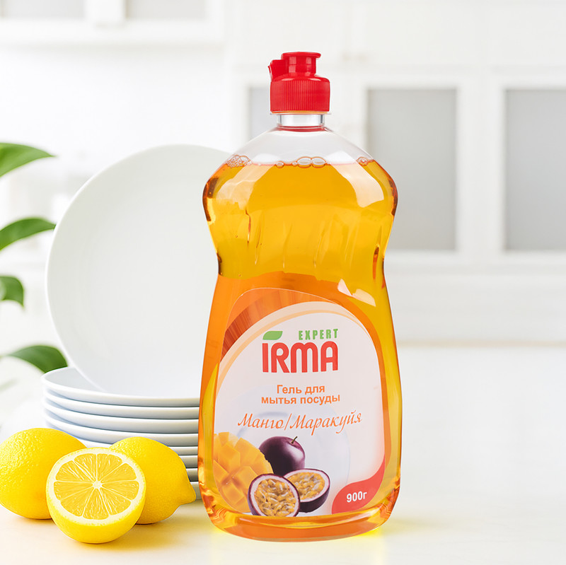Гель для мытья посуды, IRMA, 900 г, в ассортименте