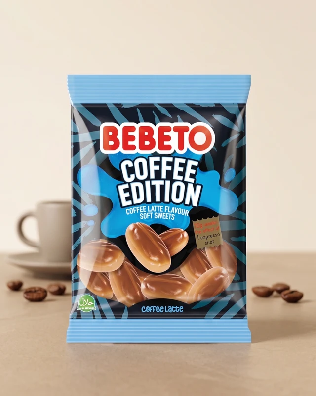 Конфеты жевательные, Bebeto, с кофеином, 70 г, в ассортименте