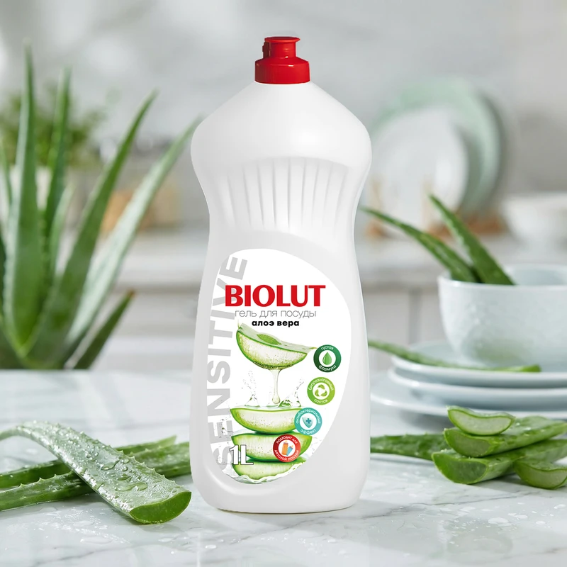 Гель для мытья посуды, Biolut, 1 л