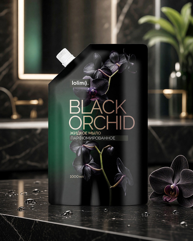 Мыло жидкое парфюмированное "Black Orchid", Lolimi, 1000 мл