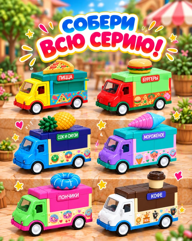 Игрушка "Фургончик", Play the Game, в ассортименте
