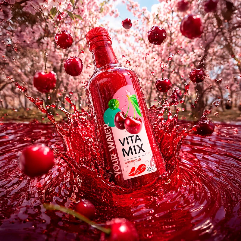 Напиток негазированный "VITA MIX", черешня, 0,5 л
