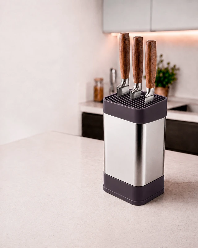 Подставка для ножей, O'Kitchen, 10,5х11х23 см, в ассортименте