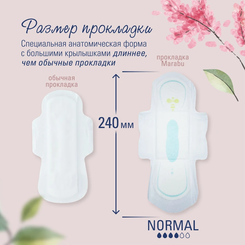 Прокладки "Normal", MARABU, 16 шт.