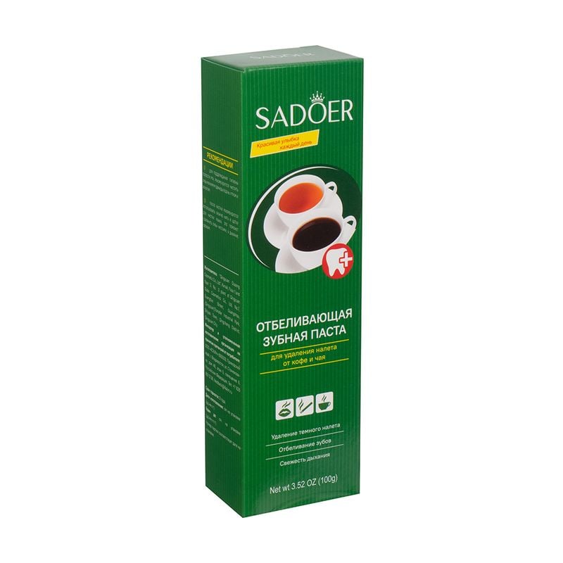 Зубная паста отбеливающая, SADOER, 100 г