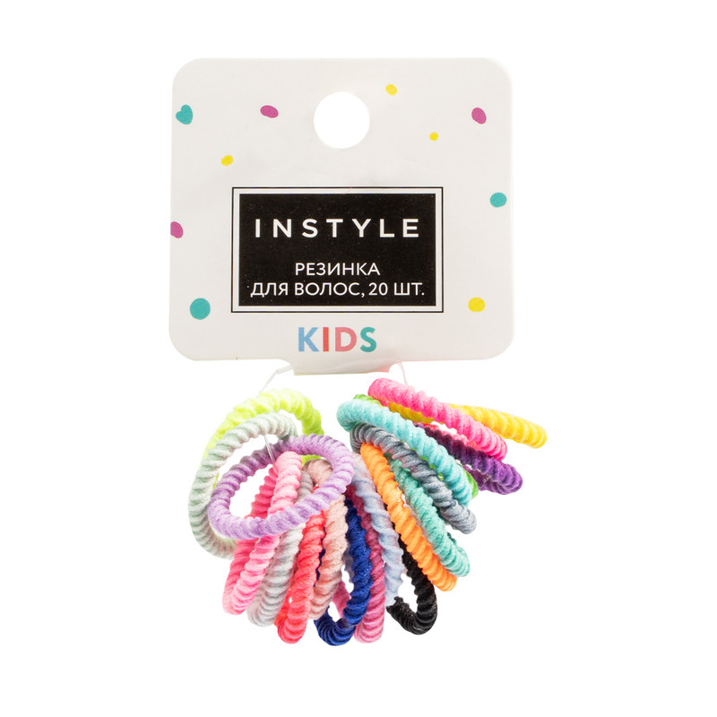 Резинка для волос, INSTYLE, 20 шт., в ассортименте