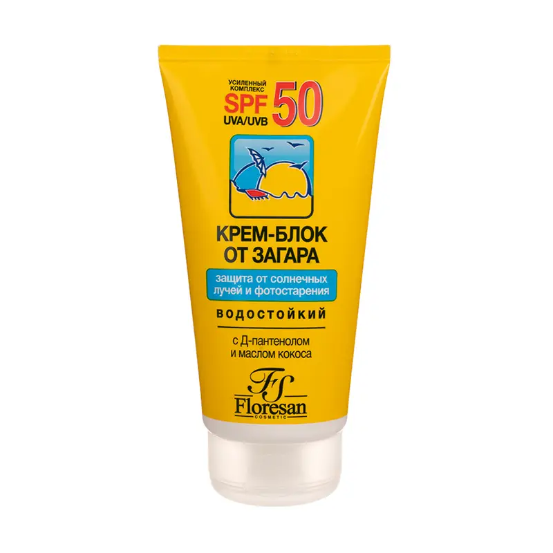 Крем-блок от загара, Floresan, SPF 50, 120 мл