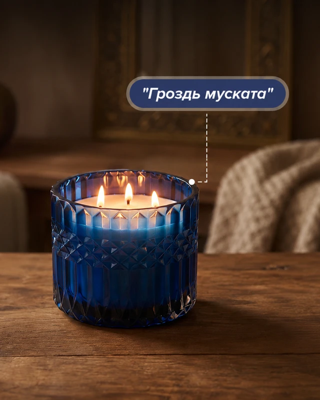 Ароматическая свеча с 3 фитилями "Марракеш", в ассортименте