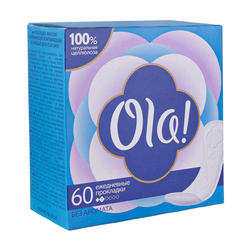 Ежедневные прокладки "Daily", Ola!, 60 шт.