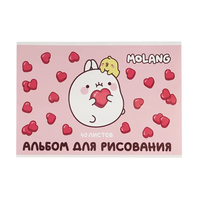 Альбом для рисования, А4, 40 листов, в ассортименте