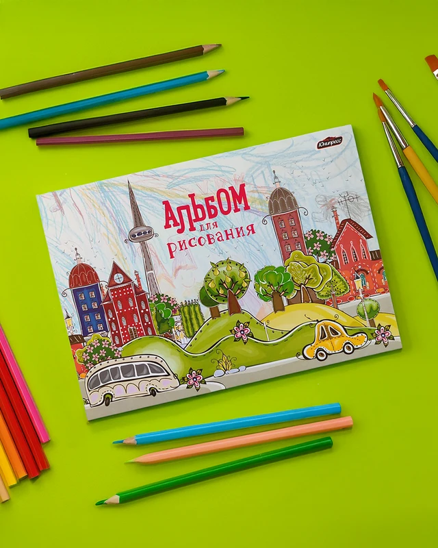 Альбом для рисования, 24 листа, в ассортименте