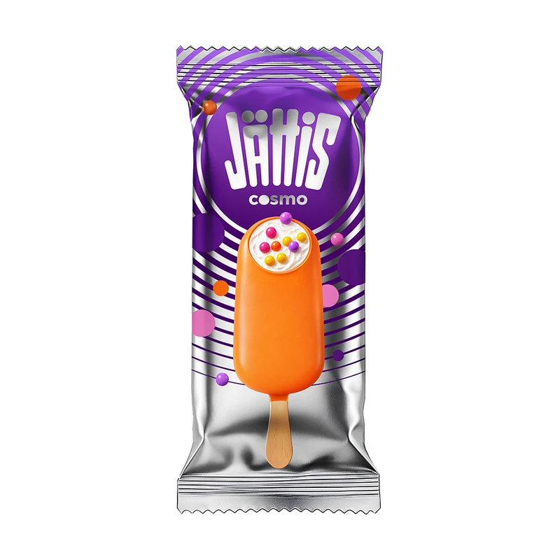 Мороженое эскимо "Cosmo", Jattis, ваниль, с рисовыми шариками, 70 г
