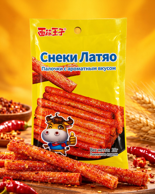 Снеки мучные "Латяо", 18 г, в ассортименте
