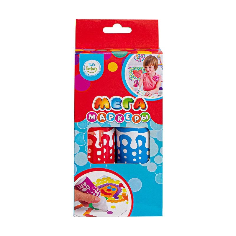 Мега-маркеры, Kid's Fantasy, 2 шт., в ассортименте