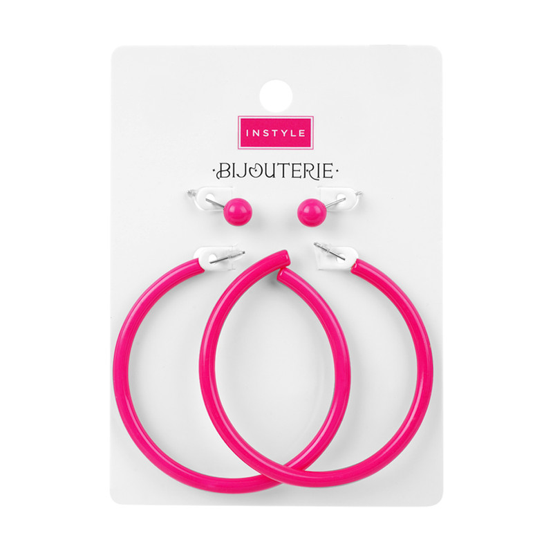 Серьги, INSTYLE, 2 пары, в ассортименте