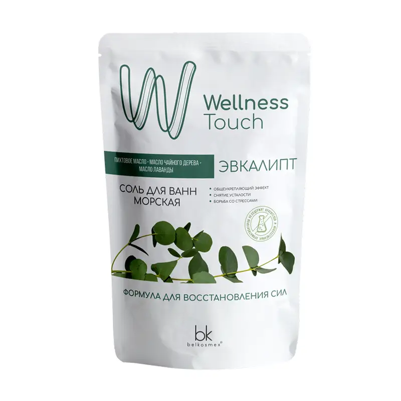 Соль для ванн морская, Wellness Touch, 460 г, в ассортименте