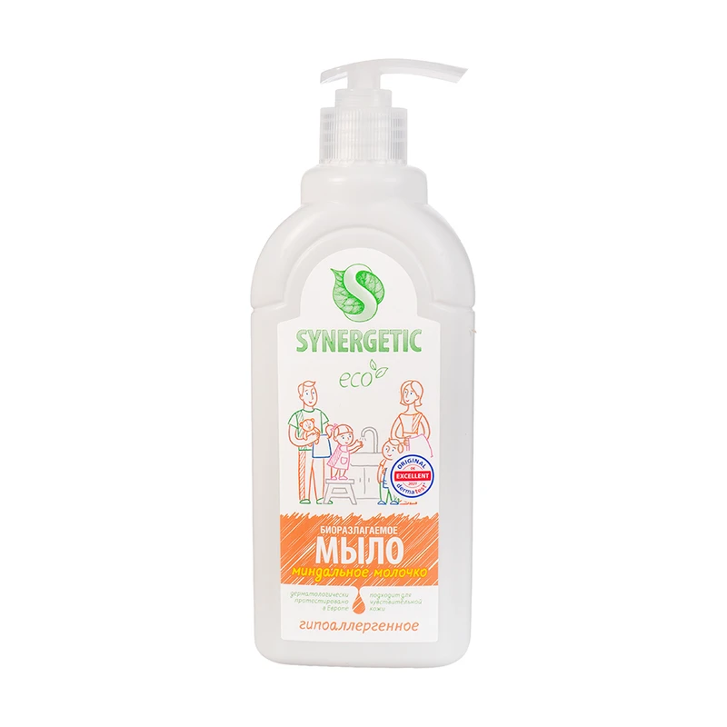 Жидкое мыло, SYNERGETIC, 0,4 л, в ассортименте