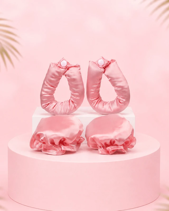 Набор для создания локонов (2 бигуди, 2 шапочки), Lovely, в ассортименте