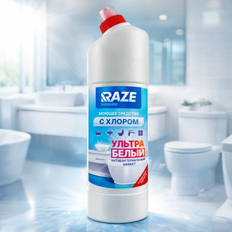 Моющее средство с хлором, RAZE, 1 л