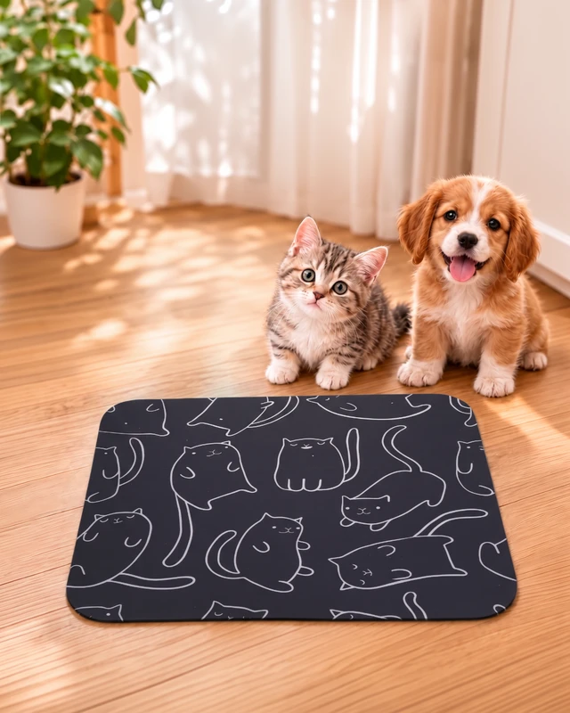 Коврик под миски для животных, Pet Club, 40х30 см, в ассортименте