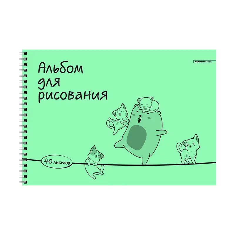 Альбом, 40 листов, в ассортименте