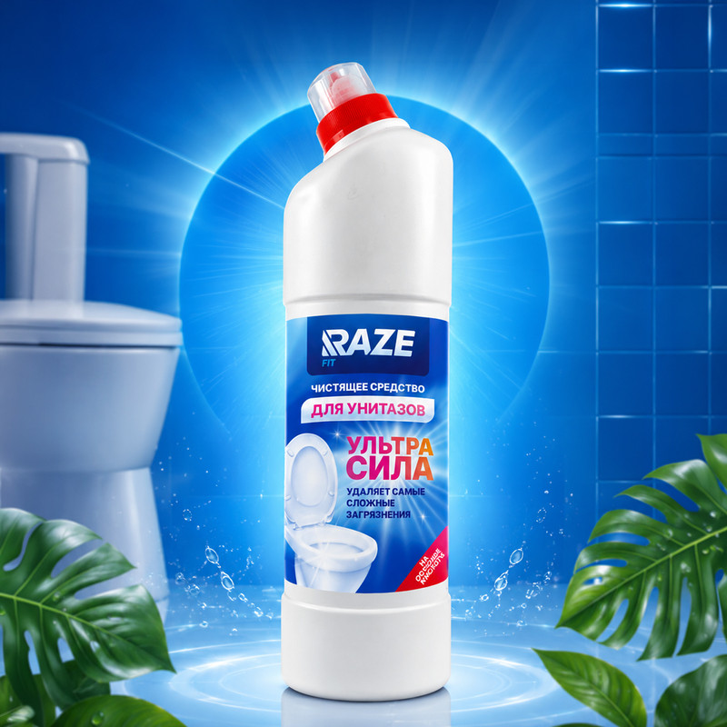 Средство чистящее для унитазов, RAZE, 1 л