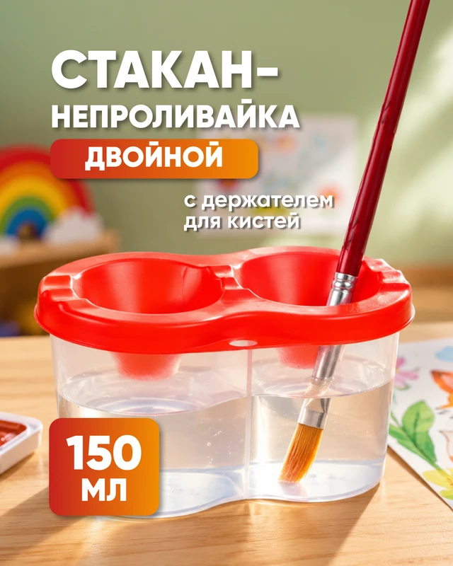 Стакан-непроливайка, 150 мл., в ассортименте