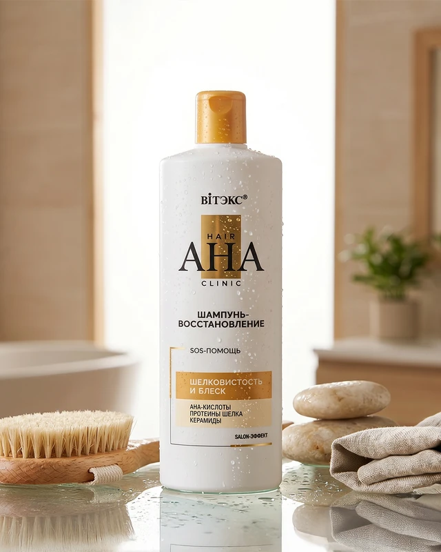 Шампунь-восстановление "Hair AHA Clinic", ВИТЭКС, 450 мл
