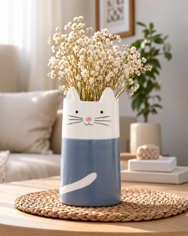 Ваза "Котик", в ассортименте