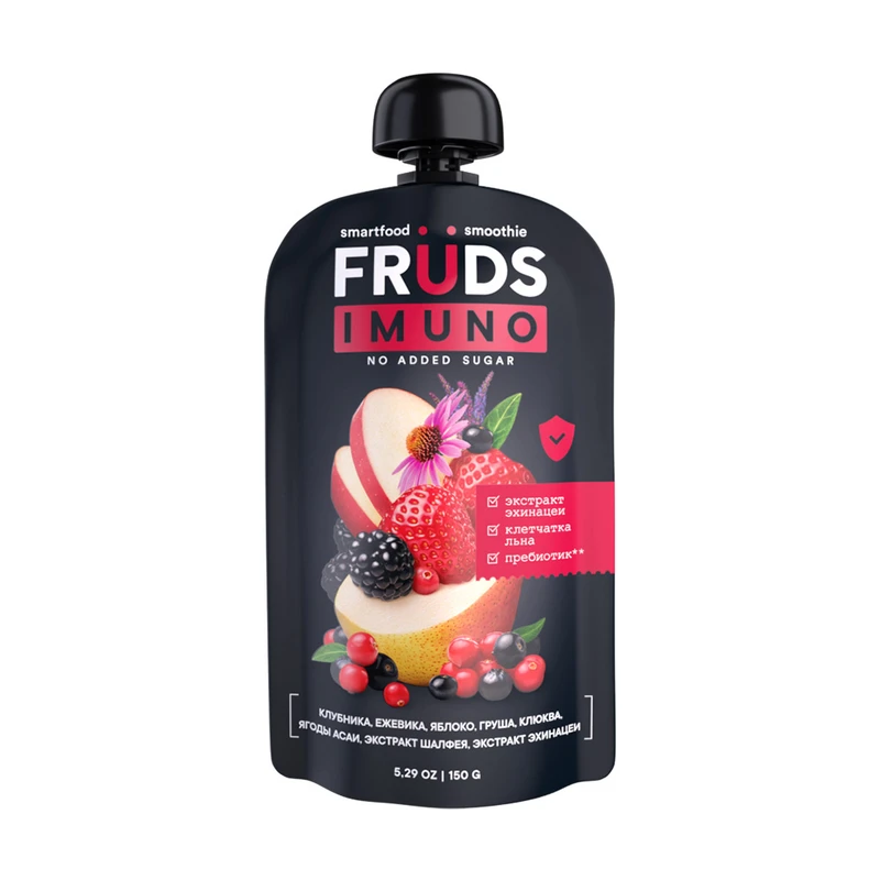 Пюре, SMARTFOOD SMOOTHIE FRUDS, 150 г, в ассортименте